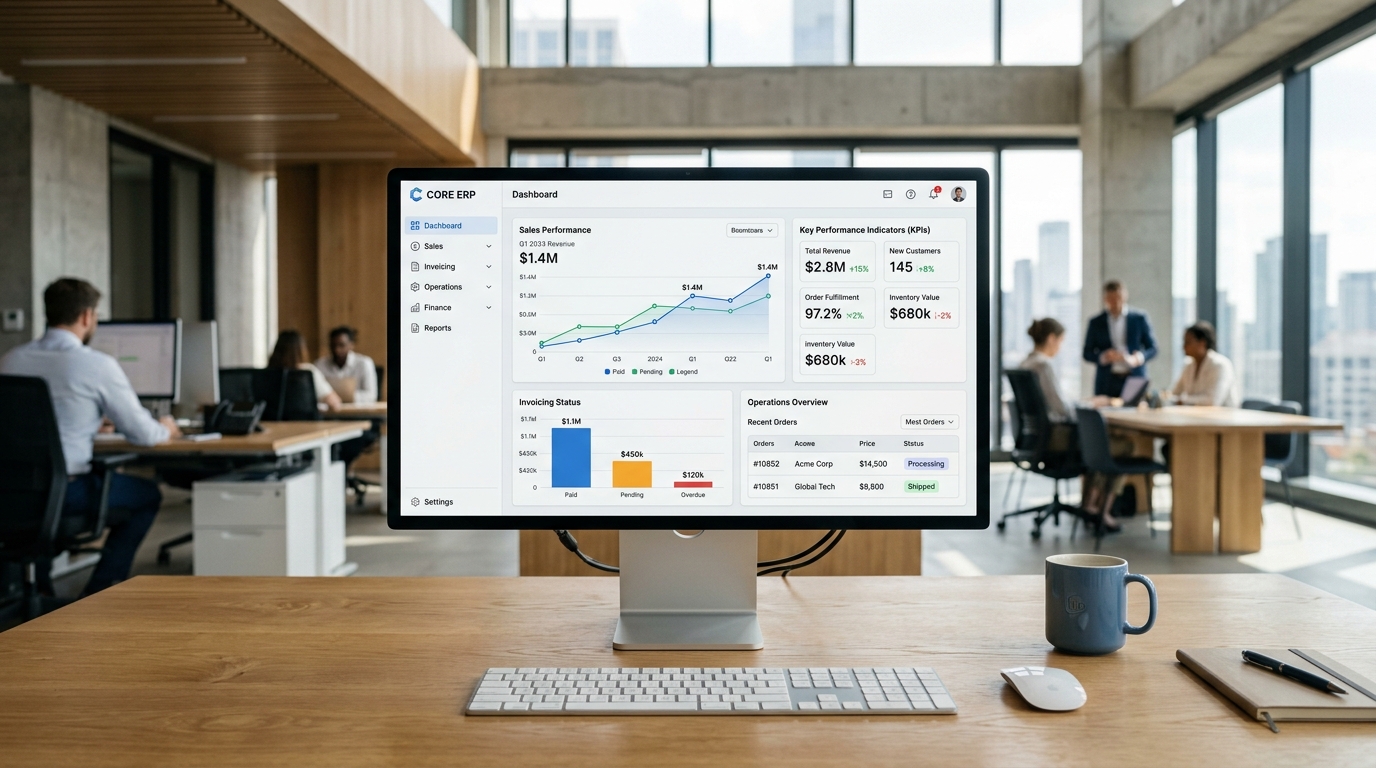 Core ERP & Gestão Operacional